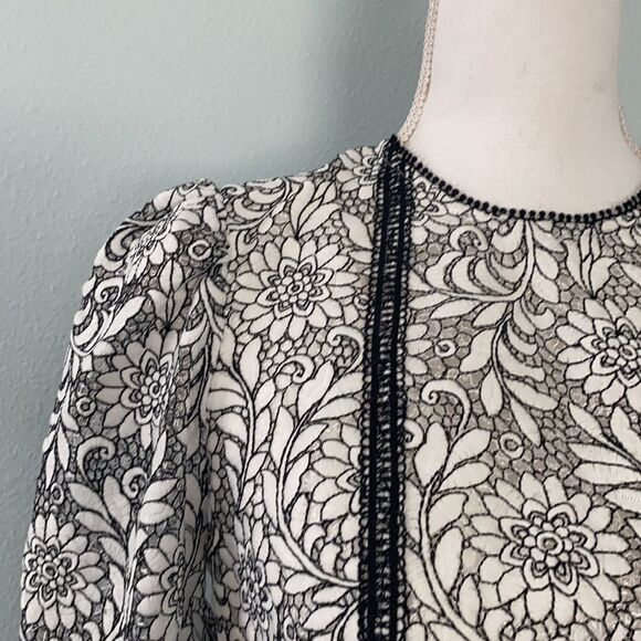 NWT Anthropologie Monique Lhuillier Lace Dress 6P - Picture 9 of 16